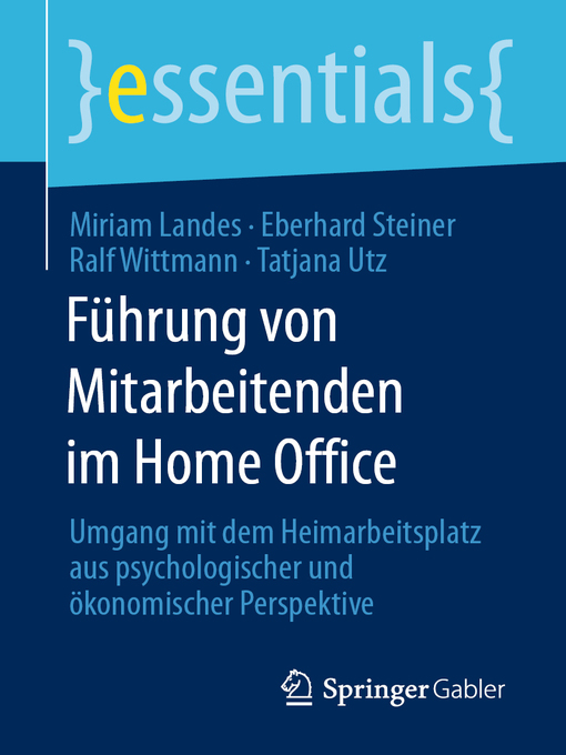 Title details for Führung von Mitarbeitenden im Home Office by Miriam Landes - Available